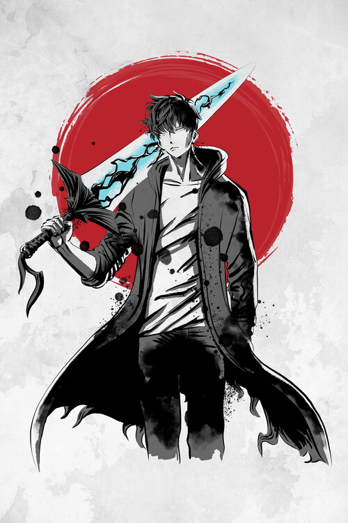 Canvas Print Red Sun Hunter