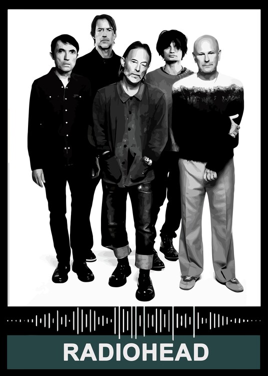 Obraz na plátně Sound Wave Rock Band Popular