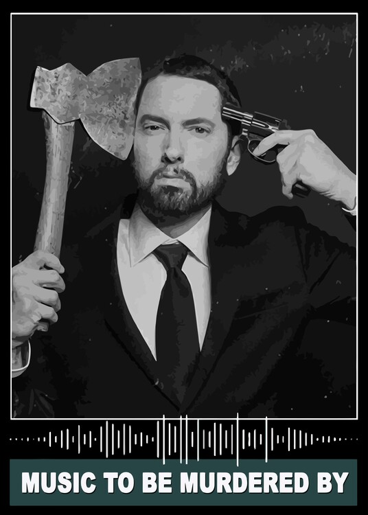 Canvas Print Album Sound Wave King Of Rap Portrait