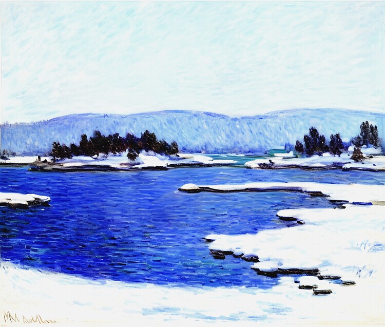 Poster The Banks of the Fjord at Christiania