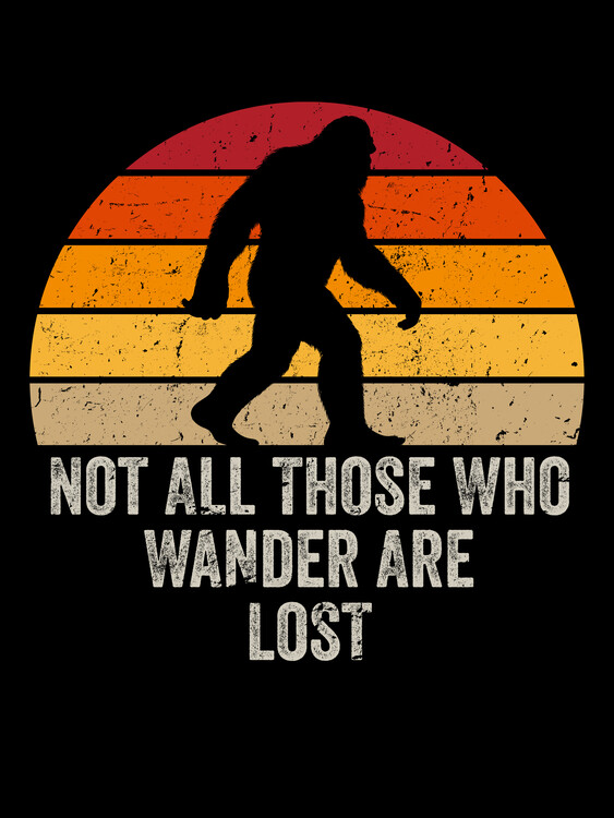 Poster Retro Sasquatch