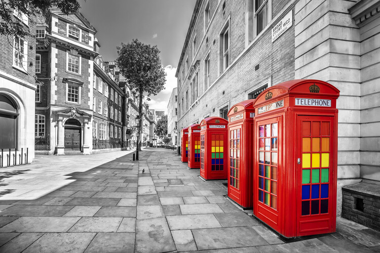 Poster LONDON Pride on the streets - colorkey
