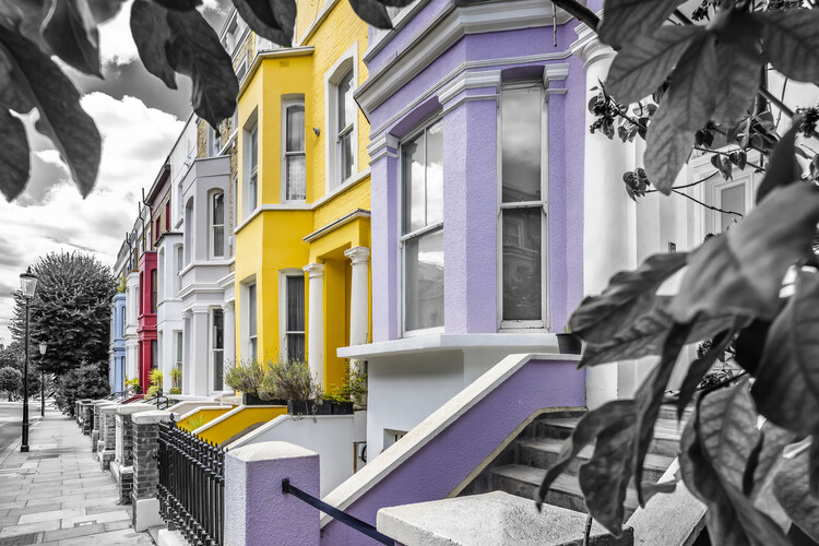 Poster House facades with style in Notting Hill - colorkey