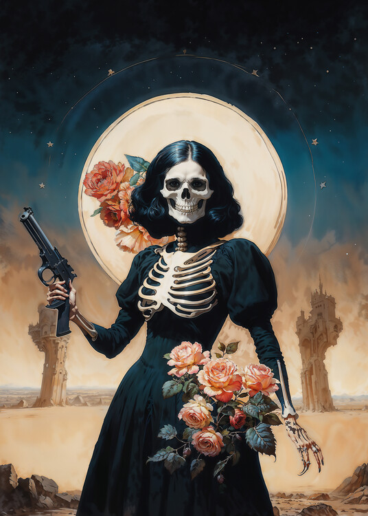 Плакат La Dama Poderosa Santa Muerte