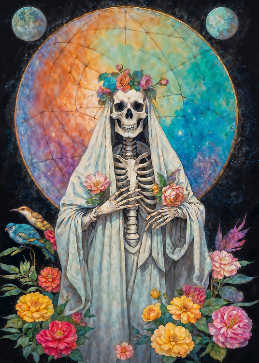 Плакат La Madrina, Santa Muerte