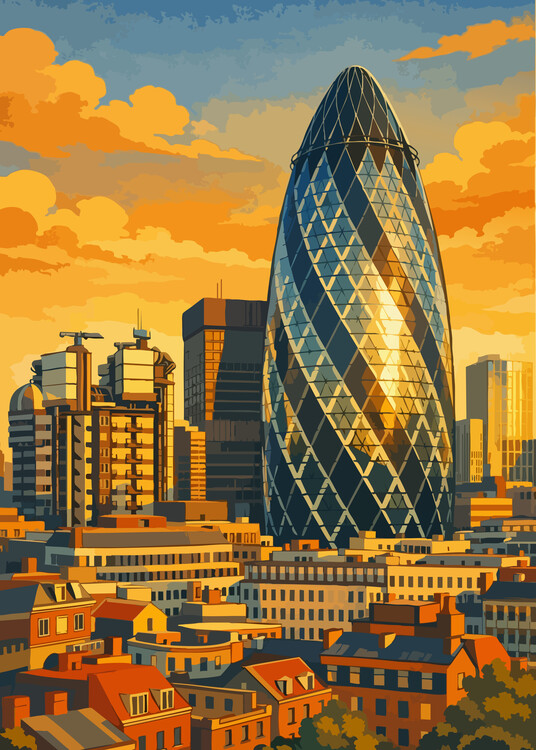 Poster Gherkin ( St Mary's Axe)