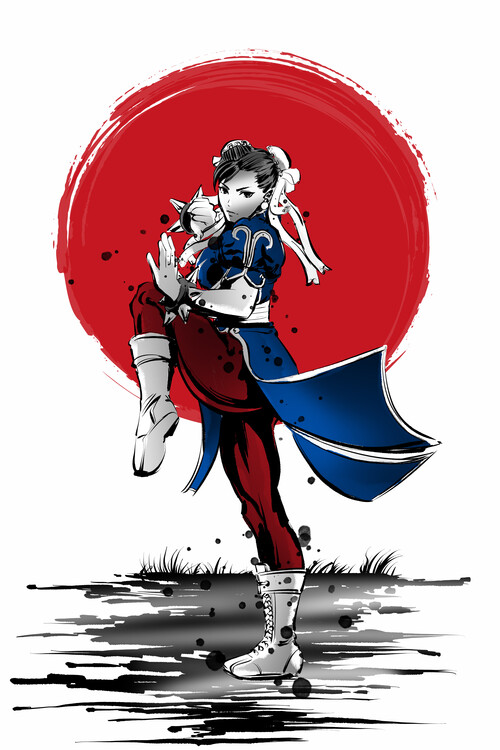 Poster Chinese Martial Arts Fighter