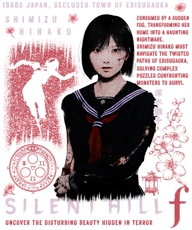 T-shirt Silent Hill f - Shimizu Hinako