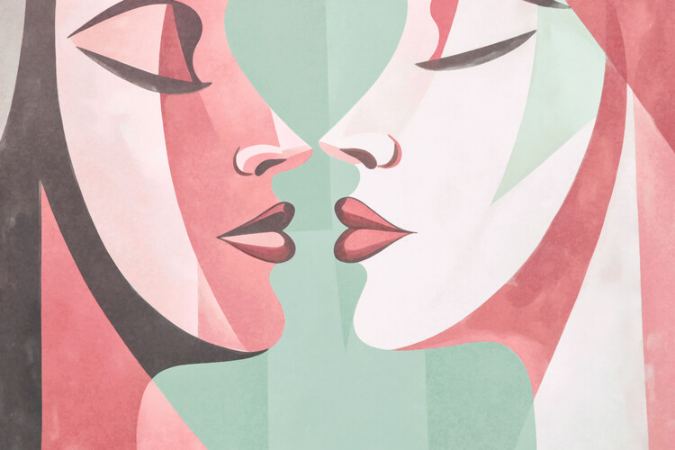 Levně Plakát, Obraz - Abstract Intimacy, Andrea Haase, 40 × 26.7 cm