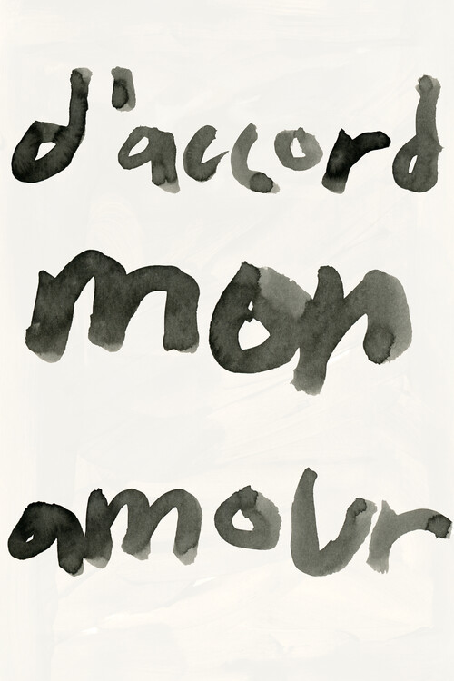 Levně Plakát, Obraz - Mon Amour, casa cartissi, 26.7 × 40 cm