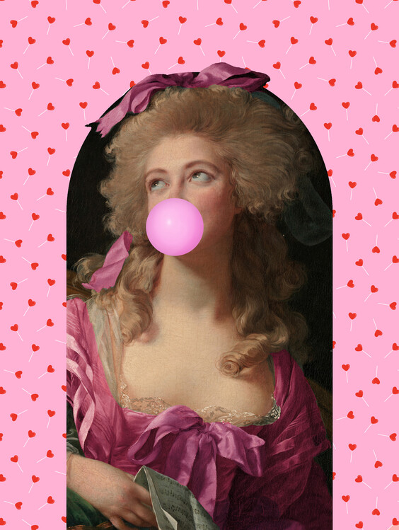 Levně Plakát, Obraz - Lollipop Girl, Talitha McQueen, 30 × 40 cm
