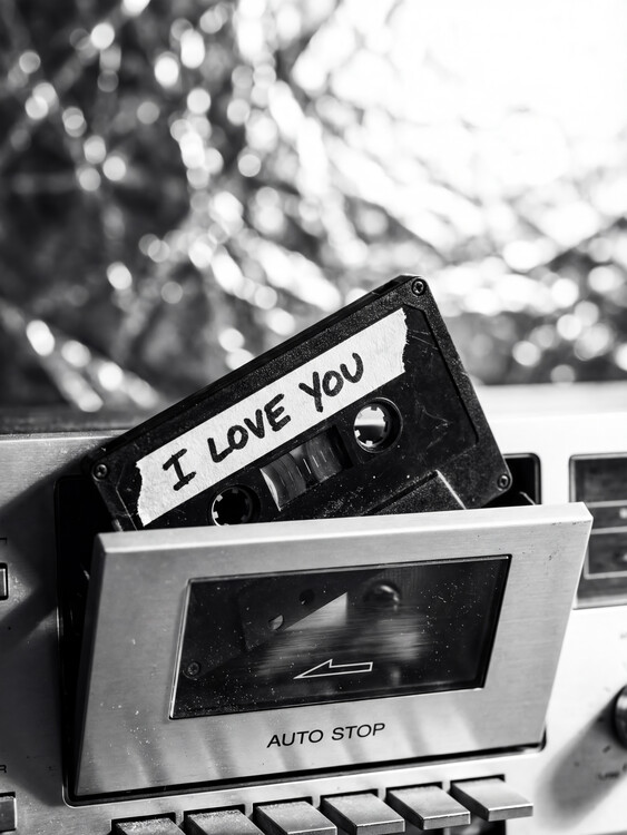 Poster I Love You Cassette