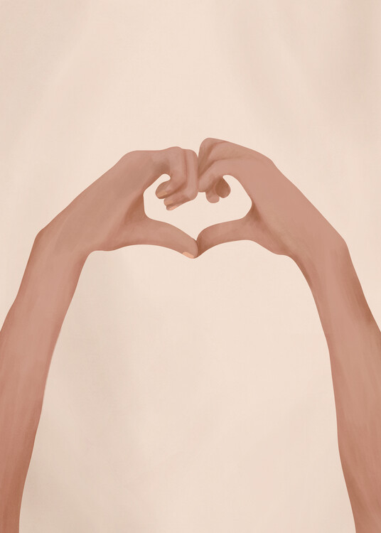 Levně Plakát, Obraz - Heart, City Art, 30 × 40 cm