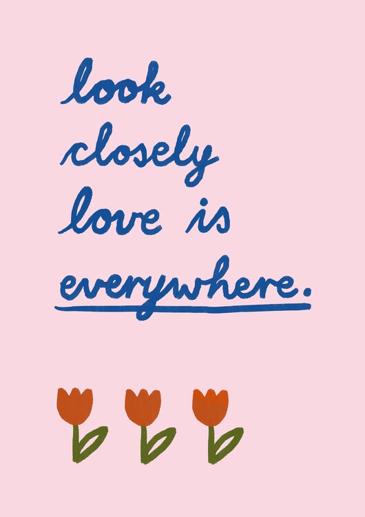 Levně Plakát, Obraz - Love is everywhere 2, Marina Alaburic, 30 × 40 cm
