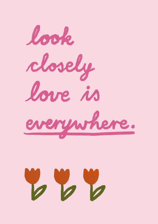 Levně Plakát, Obraz - Love is everywhere 3, Marina Alaburic, 30 × 40 cm