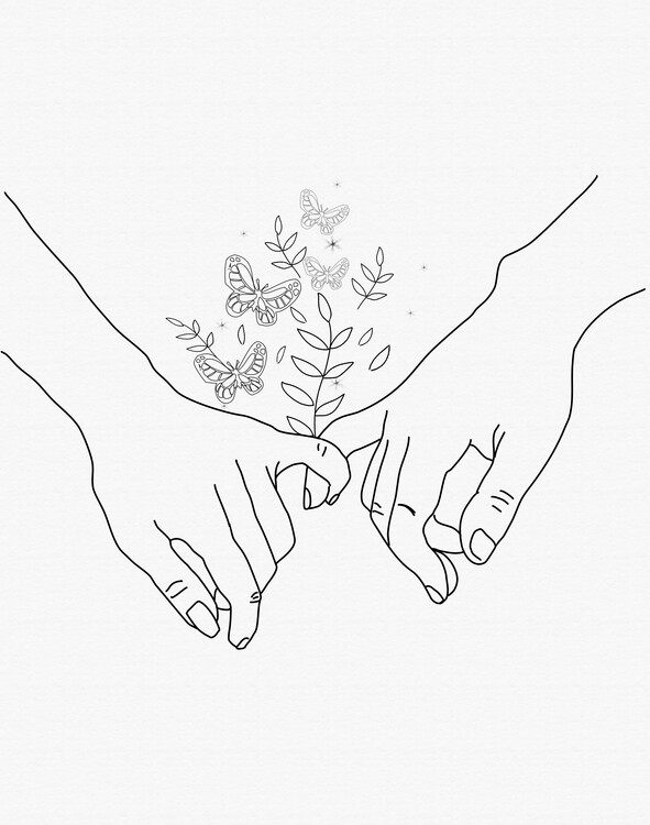 Levně Plakát, Obraz - Pinky Swear, Petra Lizde, 30 × 40 cm