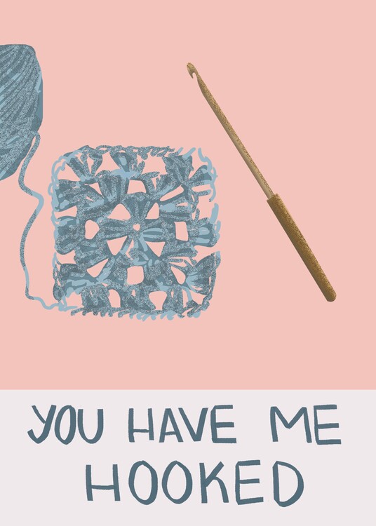 Poster crochet hooked