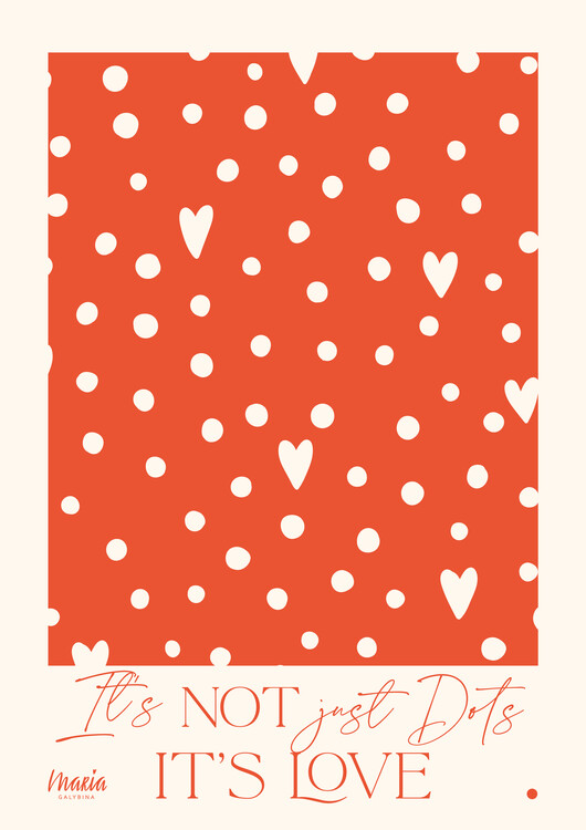 Levně Plakát, Obraz - About Love. Dots, Maria Galybina, 30 × 40 cm