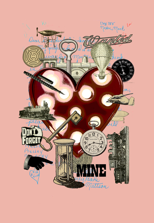 Levně Plakát, Obraz - Love Heart, Pawel Pacholec, 26.7 × 40 cm