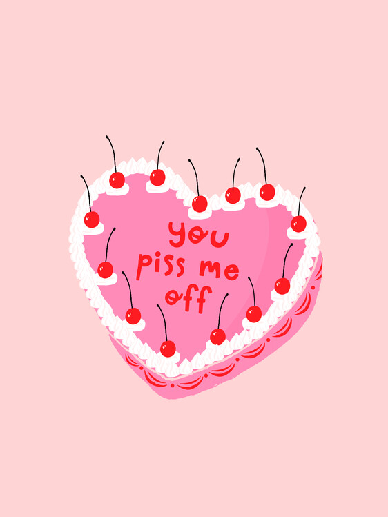 Levně Plakát, Obraz - You Piss Me Off, Aislinn Simmonds, 30 × 40 cm