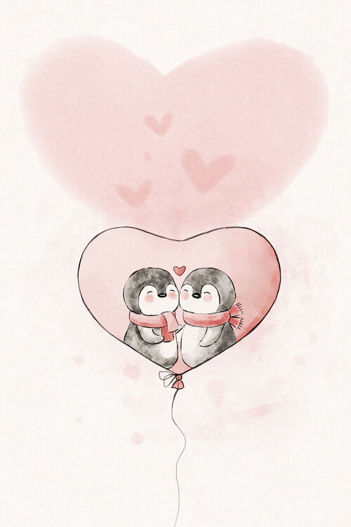 Poster Penguin in love
