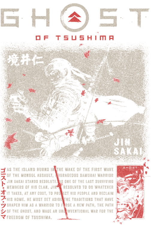 T-shirt Ghost of Tsushima