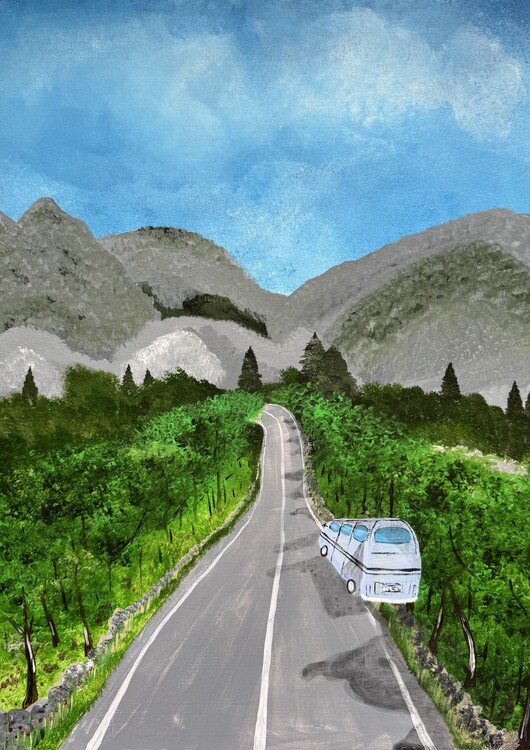 Плакат To the mountains