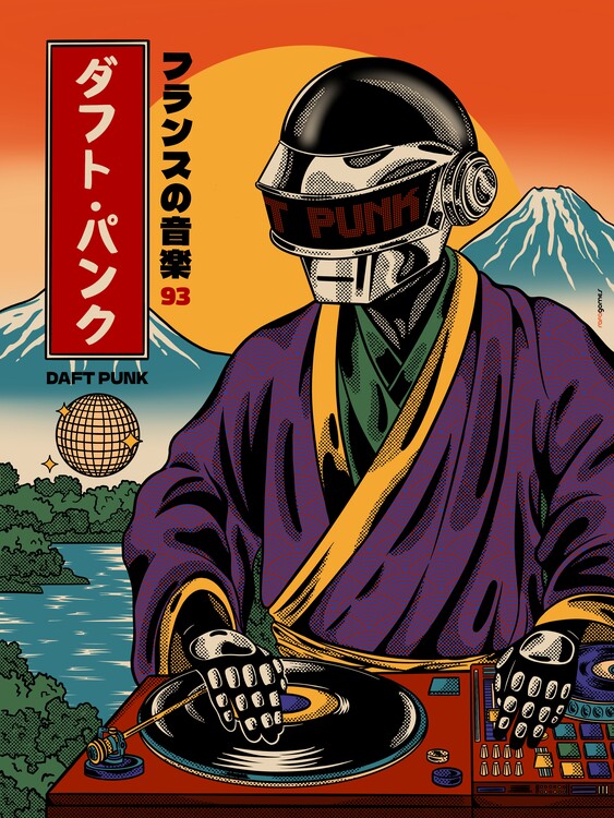 Poster Japanese Daft Punk 01