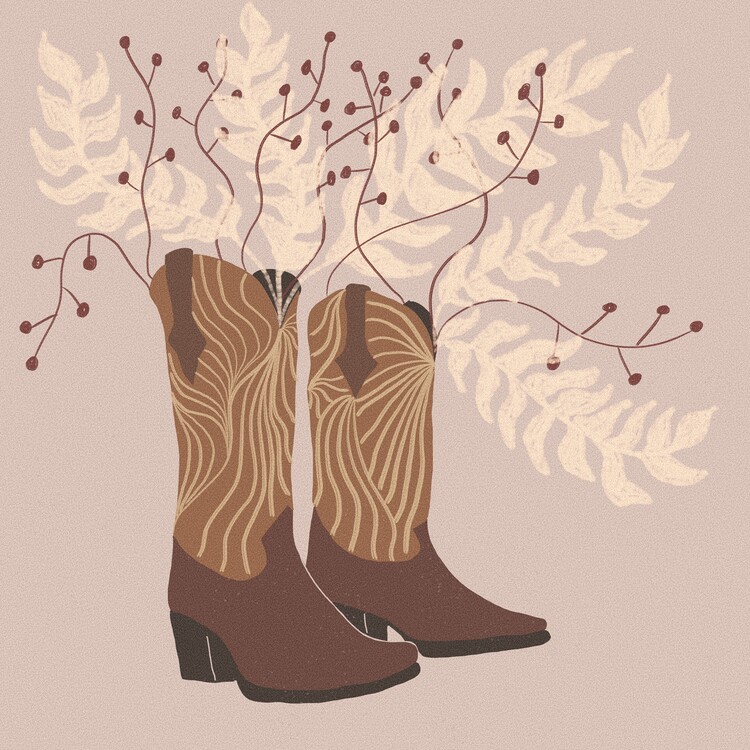 Obraz na plátně Cowboy boots