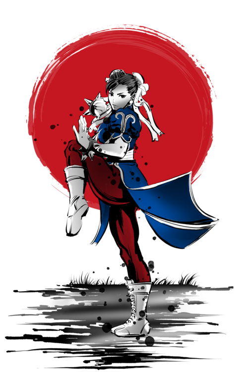 T-shirt Chinese Martial Arts Fighter