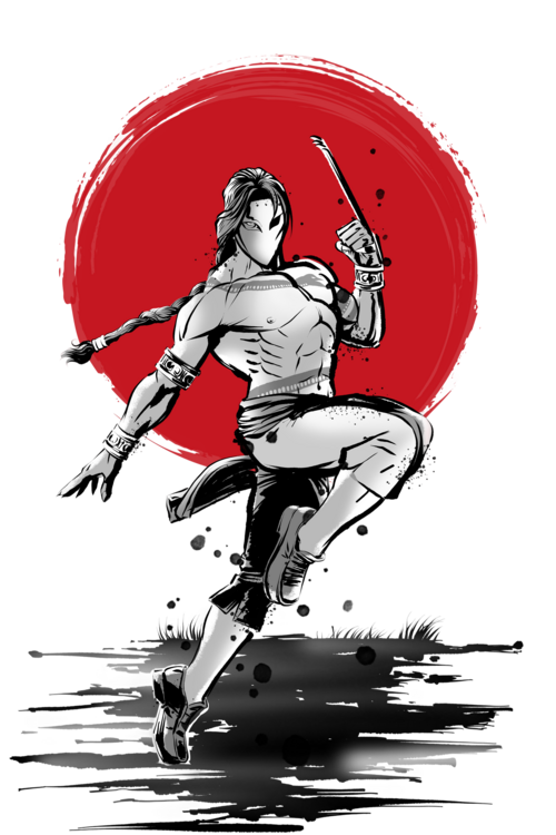 Tričkó Spanish Ninjutsu Fighter