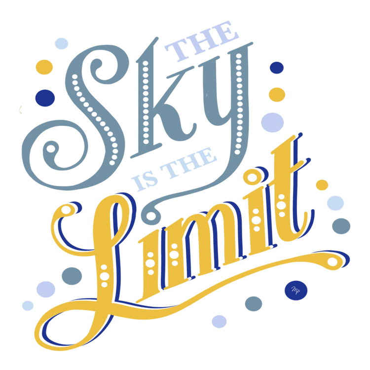 T-shirt The Sky is the Limit