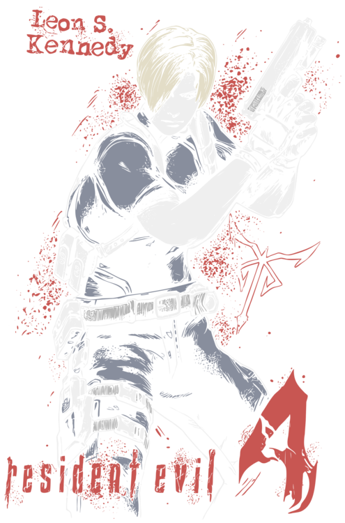 T-shirt Leon Kennedy - Resident Evil 4
