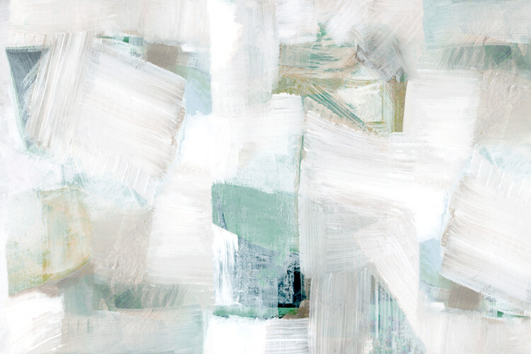 Poster Whispers of White and Blue