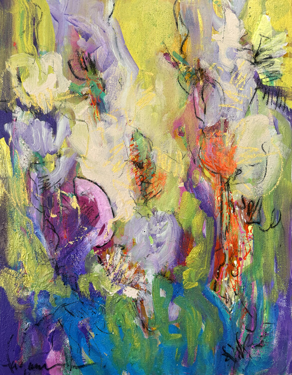 Poster Abstract Blossom Dance