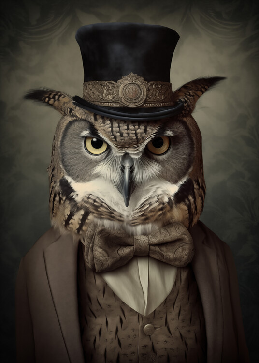 Obraz na plátně Owl Portrait