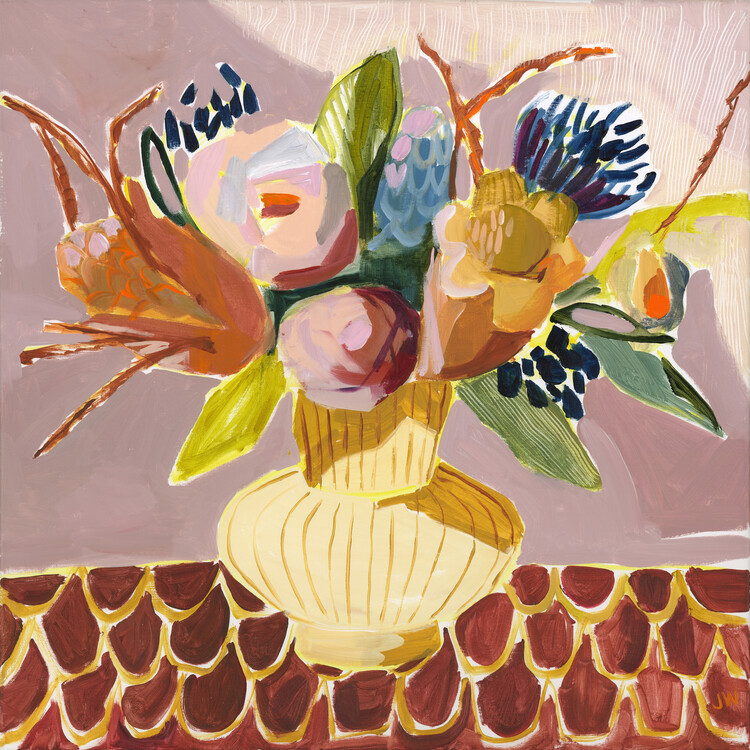 Levně Plakát, Obraz - Mauve Bouquet, Jenny Westenhofer, 40 × 40 cm