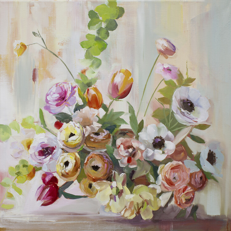 Levně Plakát, Obraz - Ranunculus, Jenny Westenhofer, 40 × 40 cm