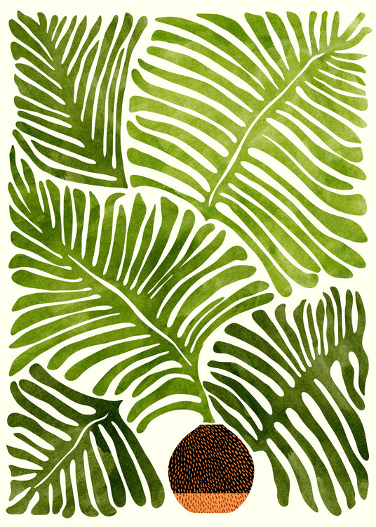 Levně Plakát, Obraz - Summer Fern, Kristian Gallagher, 30 × 40 cm