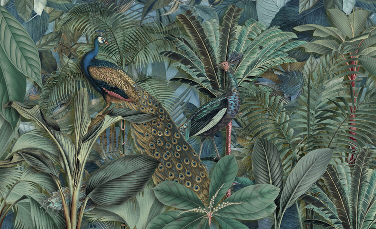 Levně Plakát, Obraz - Jungle Birds Garden No2, Andrea Haase, 40 × 24.4 cm