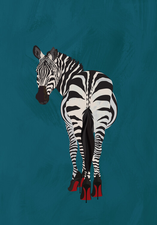 Levně Plakát, Obraz - Zebra heels, Sarah Manovski, 26.7 × 40 cm