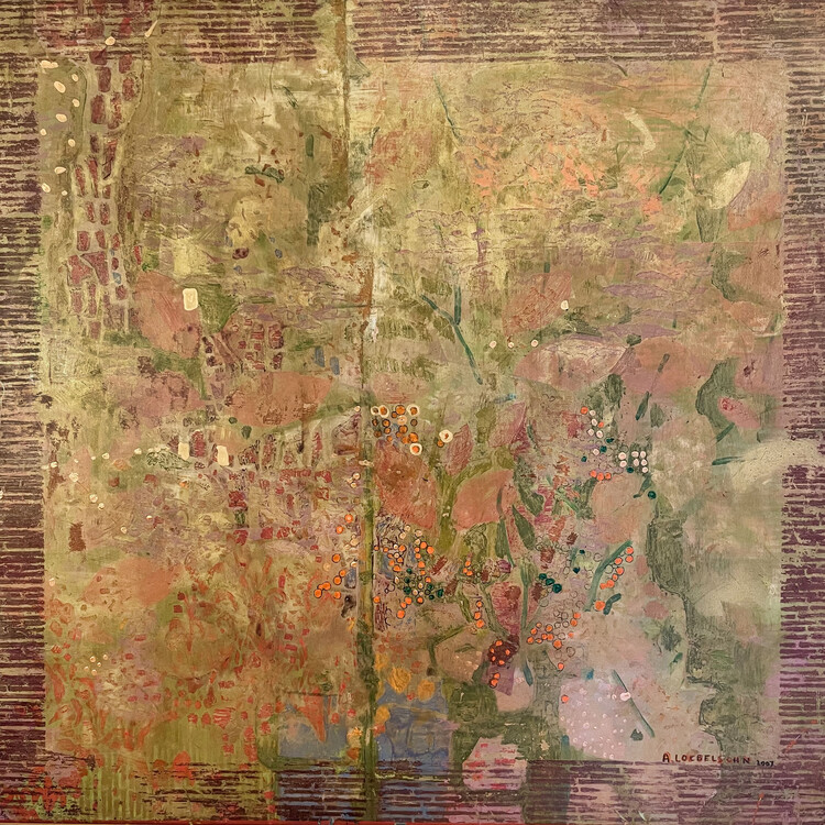 Levně Plakát, Obraz - Still life with green leaves, Alise Loebelsohn, 40 × 40 cm