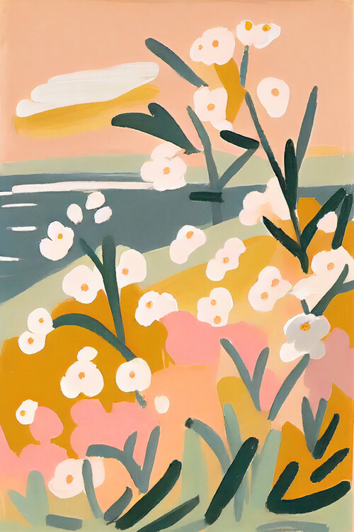 Poster Petals by the Shore