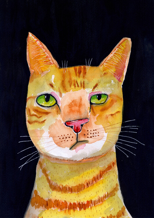 Levně Plakát, Obraz - Ginger Cat, Sharyn Bursic, 30 × 40 cm