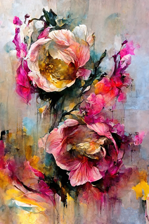 Poster Vivid Bloom Fusion