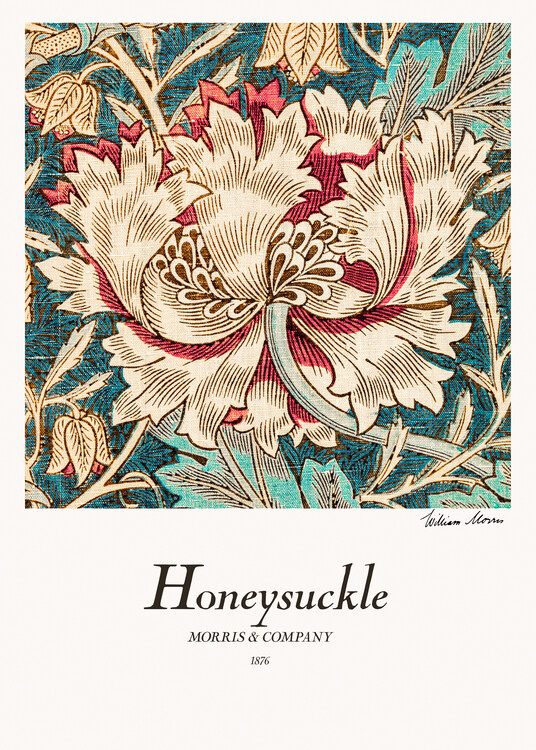 Levně Plakát, Obraz - Honeysuckle, William Morris, 30 × 40 cm