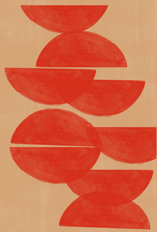 Poster Crimson Symmetry