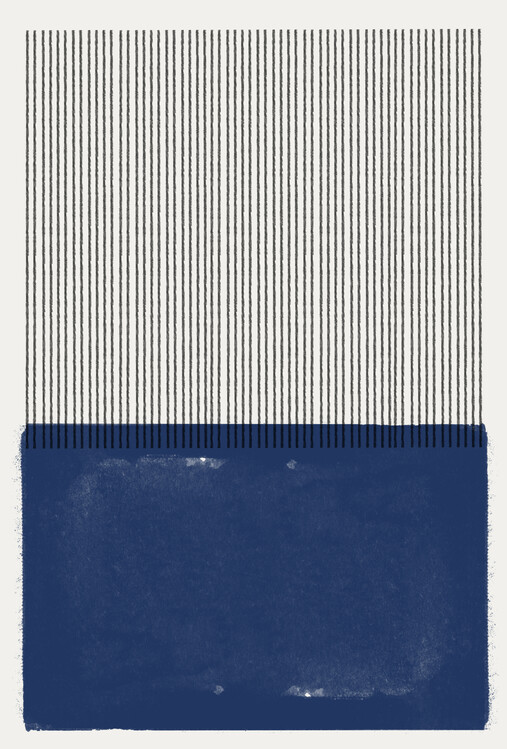 Poster Blue Line Harmony