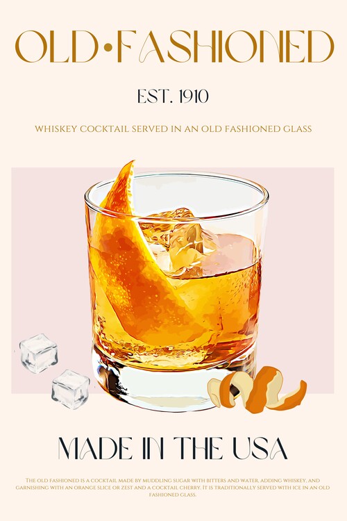 Plakát Classic Cocktail Charm