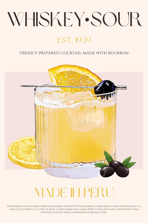 Poster Peruvian Whiskey Bliss